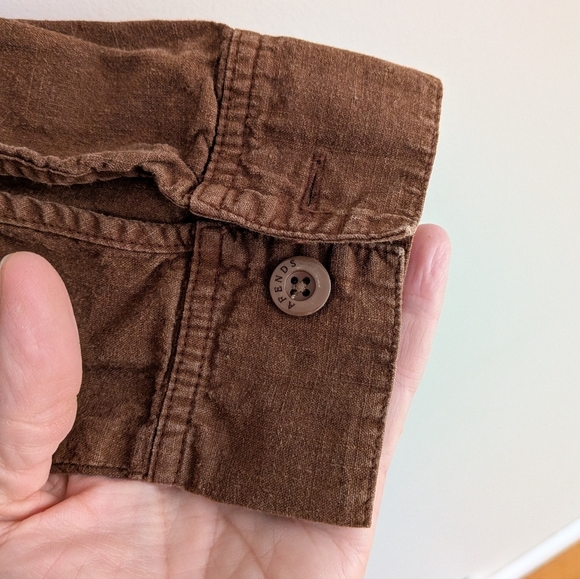 Afends Hemp Organic Cotton Long Sleeve Button Up Shirt M - Picture 5 of 5